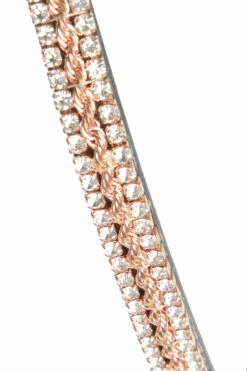 Horze Nancy Stirnriemen Mit Kristallen Und Flechtdetail -Reitsportbedarf Verkäufe 2024 10170 BL RGO 3