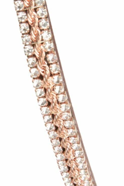 Horze Nancy Stirnriemen Mit Kristallen Und Flechtdetail -Reitsportbedarf Verkäufe 2024 10170 br rgo 03