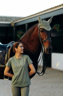 Horze Munich Fliegenhaube Mit Metall-Detail -Reitsportbedarf Verkäufe 2024 22932 OVGR 3