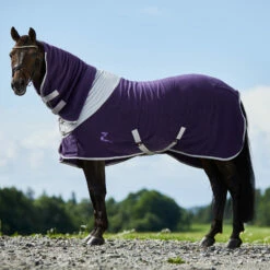 Horze Turin Fleece-Abschwitzdecke Mit Halsteil -Reitsportbedarf Verkäufe 2024 24658 PU 1