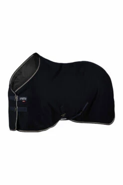 B Vertigo Arendal Wolldecke Mit Goldenem Streifen