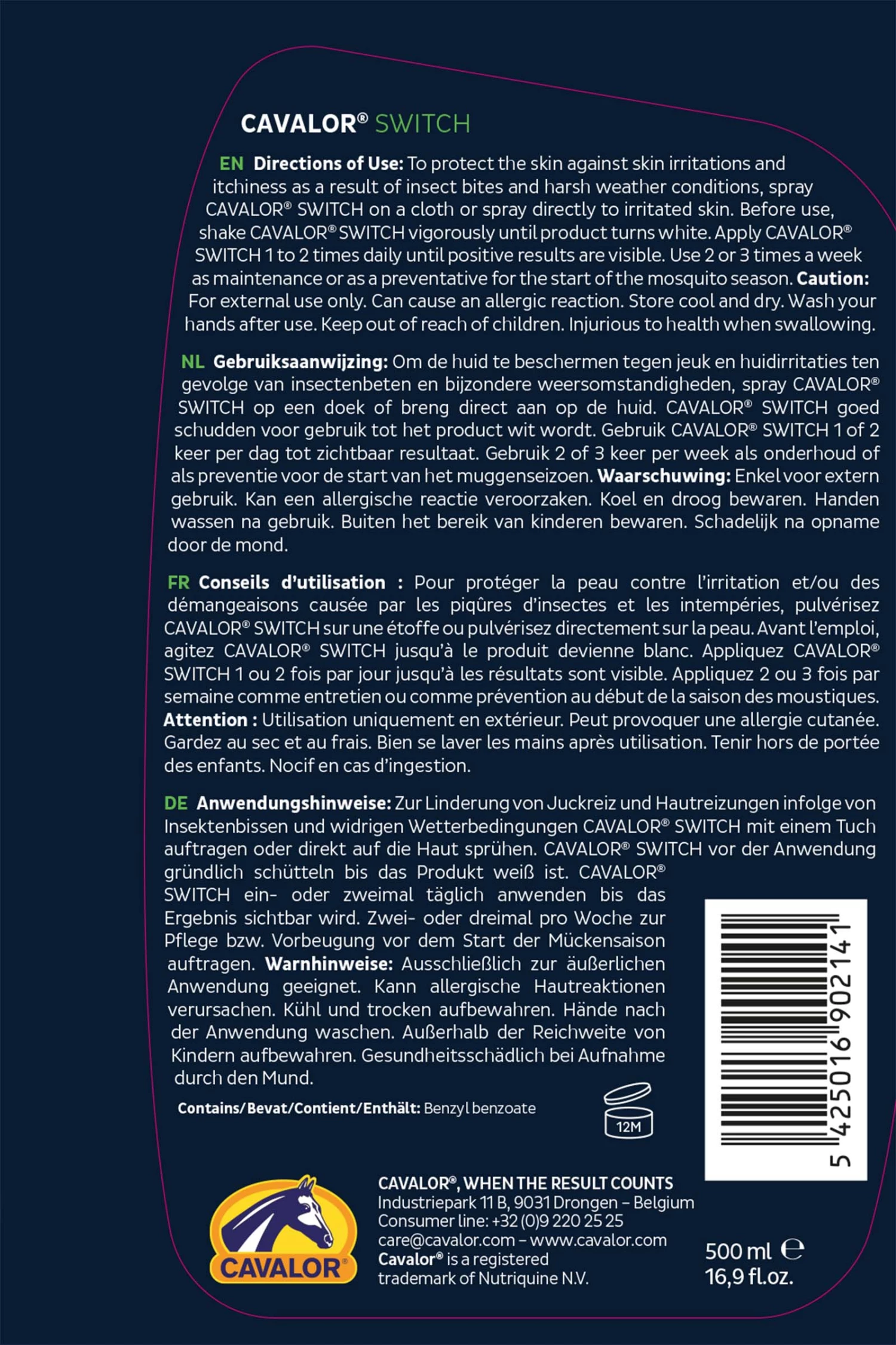 Cavalor Sw-Itch, 500 Ml 4 Cavalor Sw-Itch, 500 Ml – Bild 2