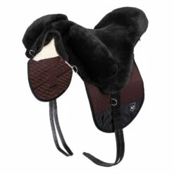 Christ Bareback Riding Premium Plus Lammfellsattel, Shetland -Reitsportbedarf Verkäufe 2024 304750 BR BR NAT 1