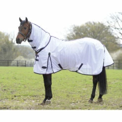 Weatherbeeta Comfitec Essential Mesh II Combo Fliegendecke Mit Festem Halsteil -Reitsportbedarf Verkäufe 2024 317414 WH PU BL 1