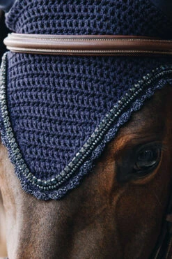 Kentucky Horsewear Stone & Pearl Soundless Fliegenhaube Lang -Reitsportbedarf Verkäufe 2024 329944 DB 3