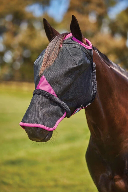 Weatherbeeta Comfitec Deluxe Durable Mesh Fliegenmaske Mit Nüsternschutz -Reitsportbedarf Verkäufe 2024 338271 BL PU 1