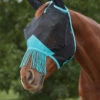 Weatherbeeta Comfitec Deluxe Fine Mesh Fliegenmaske Mit Ohren Und Fransen -Reitsportbedarf Verkäufe 2024 338275 BL TUB 1